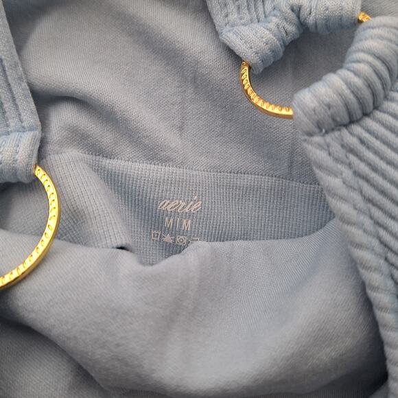 Aerie Seamless Ring longline Bralette baby blue ribbed stretchy crop tank pastel - Picture 4 of 5